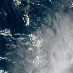 météo tropicale : Image satellite .