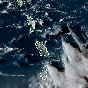 météo tropicale : Image satellite .
