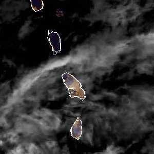 météo tropicale : Image satellite .