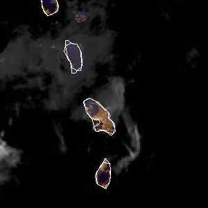 météo tropicale : Image satellite .