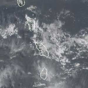 météo tropicale : Image satellite .