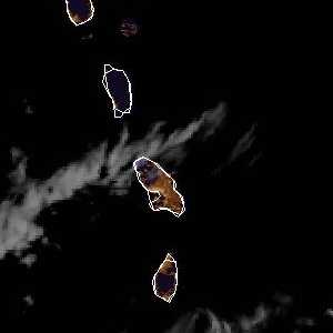 météo tropicale : Image satellite .
