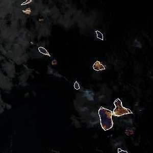 météo tropicale : Image satellite .