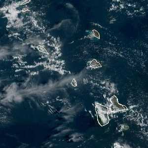 météo tropicale : Image satellite .