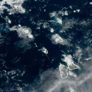 météo tropicale : Image satellite .