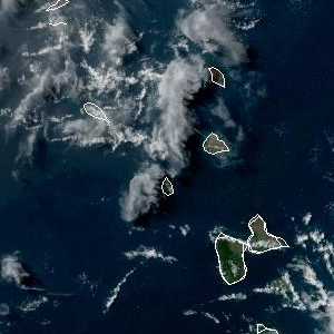 météo tropicale : Image satellite .