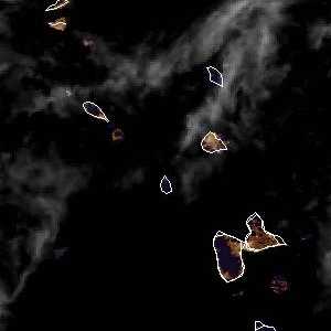 météo tropicale : Image satellite .