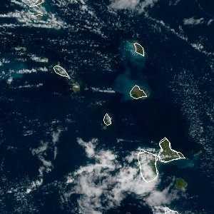 météo tropicale : Image satellite .