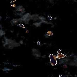 météo tropicale : Image satellite .