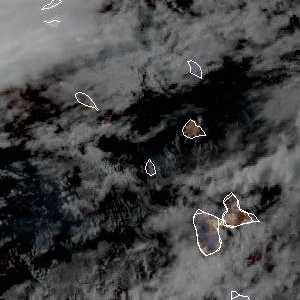 météo tropicale : Image satellite .
