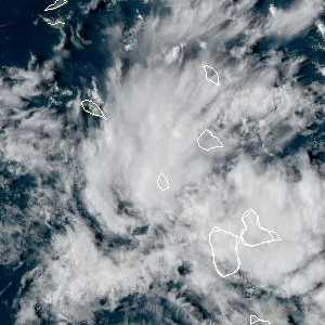 météo tropicale : Image satellite .