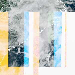 météo tropicale : Image satellite .