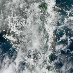 météo tropicale : Image satellite .