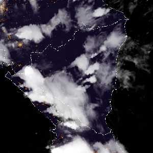 météo tropicale : Image satellite .