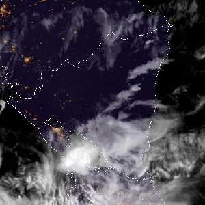 météo tropicale : Image satellite .