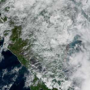 météo tropicale : Image satellite .