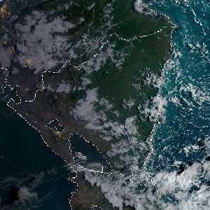 météo tropicale : Image satellite .