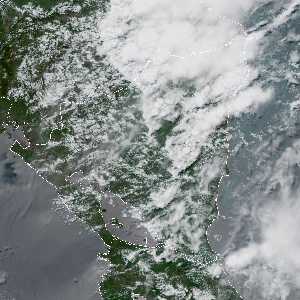 météo tropicale : Image satellite .