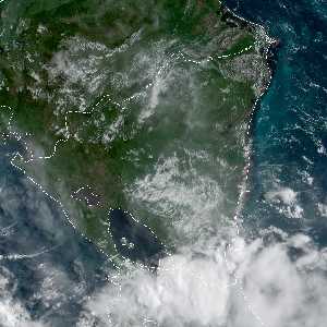 météo tropicale : Image satellite .