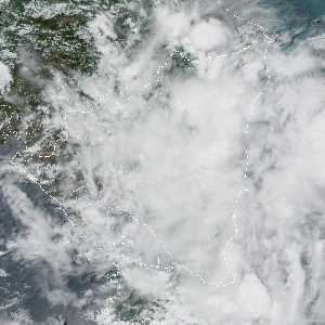 météo tropicale : Image satellite .