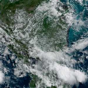météo tropicale : Image satellite .