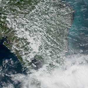 météo tropicale : Image satellite .