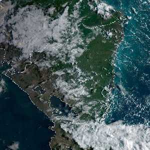 météo tropicale : Image satellite .