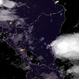 météo tropicale : Image satellite .