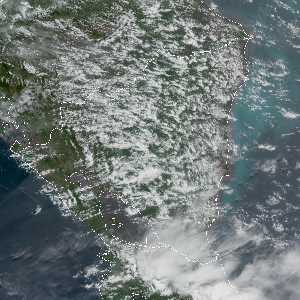 météo tropicale : Image satellite .