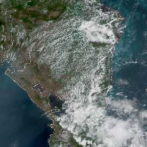 météo tropicale : Image satellite .