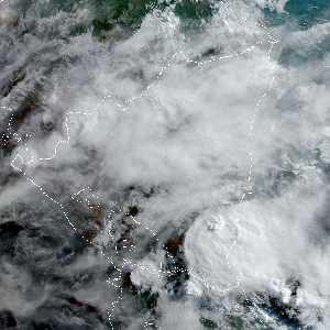 météo tropicale : Image satellite .