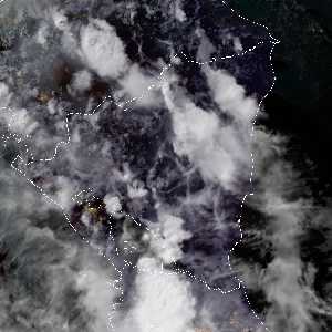 météo tropicale : Image satellite .