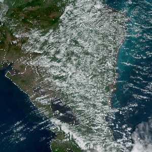 météo tropicale : Image satellite .