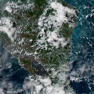 météo tropicale : Image satellite .