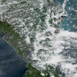 météo tropicale : Image satellite .