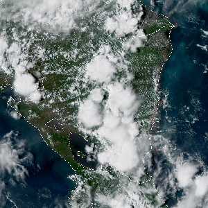 météo tropicale : Image satellite .