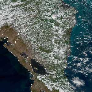 météo tropicale : Image satellite .