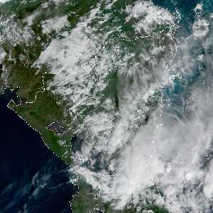 météo tropicale : Image satellite .