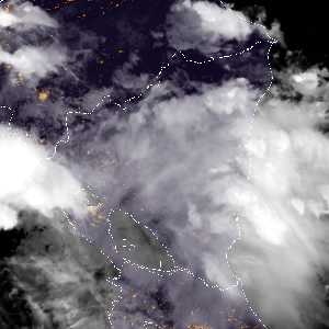 météo tropicale : Image satellite .