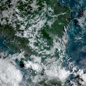 météo tropicale : Image satellite .