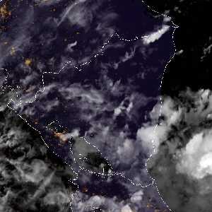 météo tropicale : Image satellite .