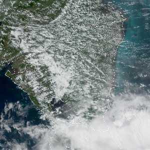 météo tropicale : Image satellite .