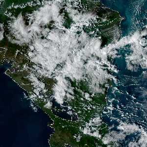 météo tropicale : Image satellite .