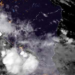 météo tropicale : Image satellite .