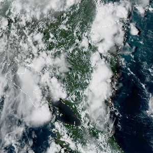 météo tropicale : Image satellite .