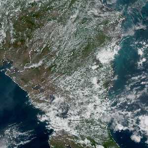 météo tropicale : Image satellite .