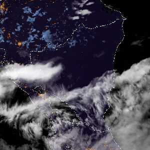 météo tropicale : Image satellite .