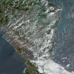 météo tropicale : Image satellite .