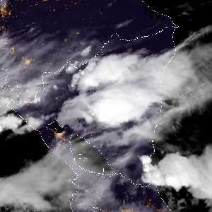 météo tropicale : Image satellite .