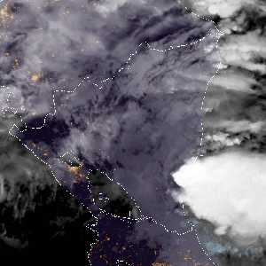 météo tropicale : Image satellite .